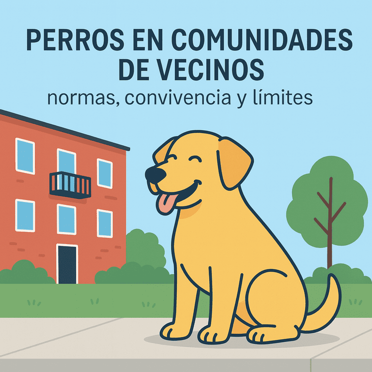 Perros en comunidades de vecinos, aparece un perro feliz