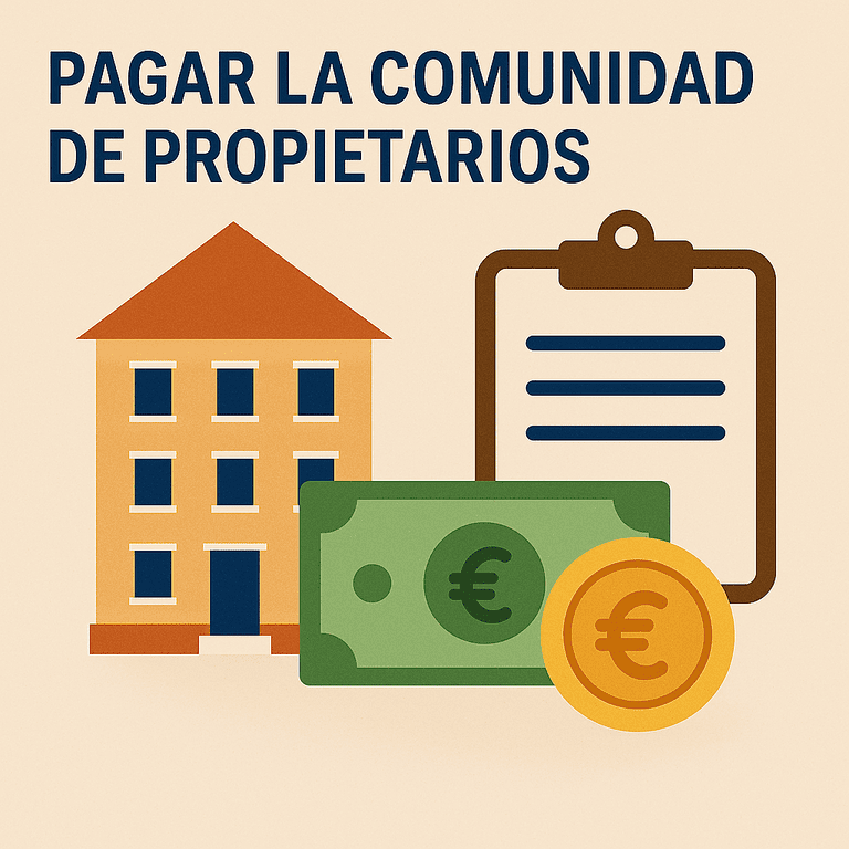 pagar la comunidad de propietarios vivienda y dinero