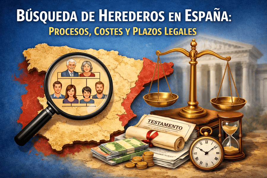 Búsqueda de herederos en España, árbol genealógico