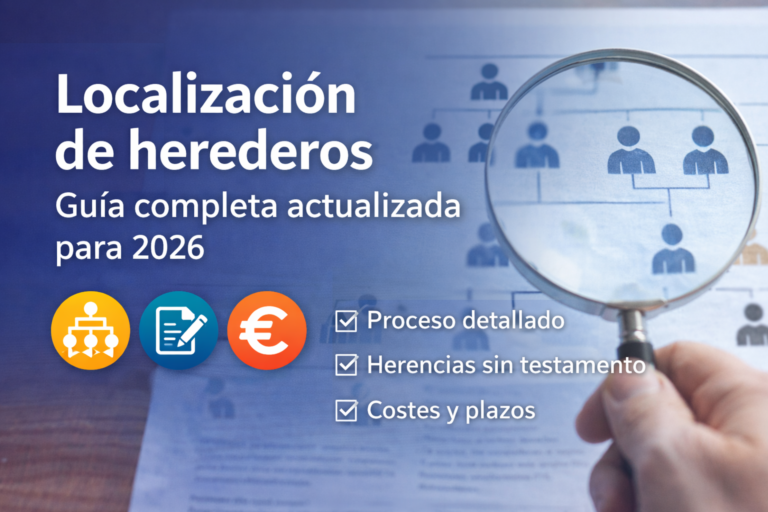 localizacion de herederos, aparece un árbol genealógico